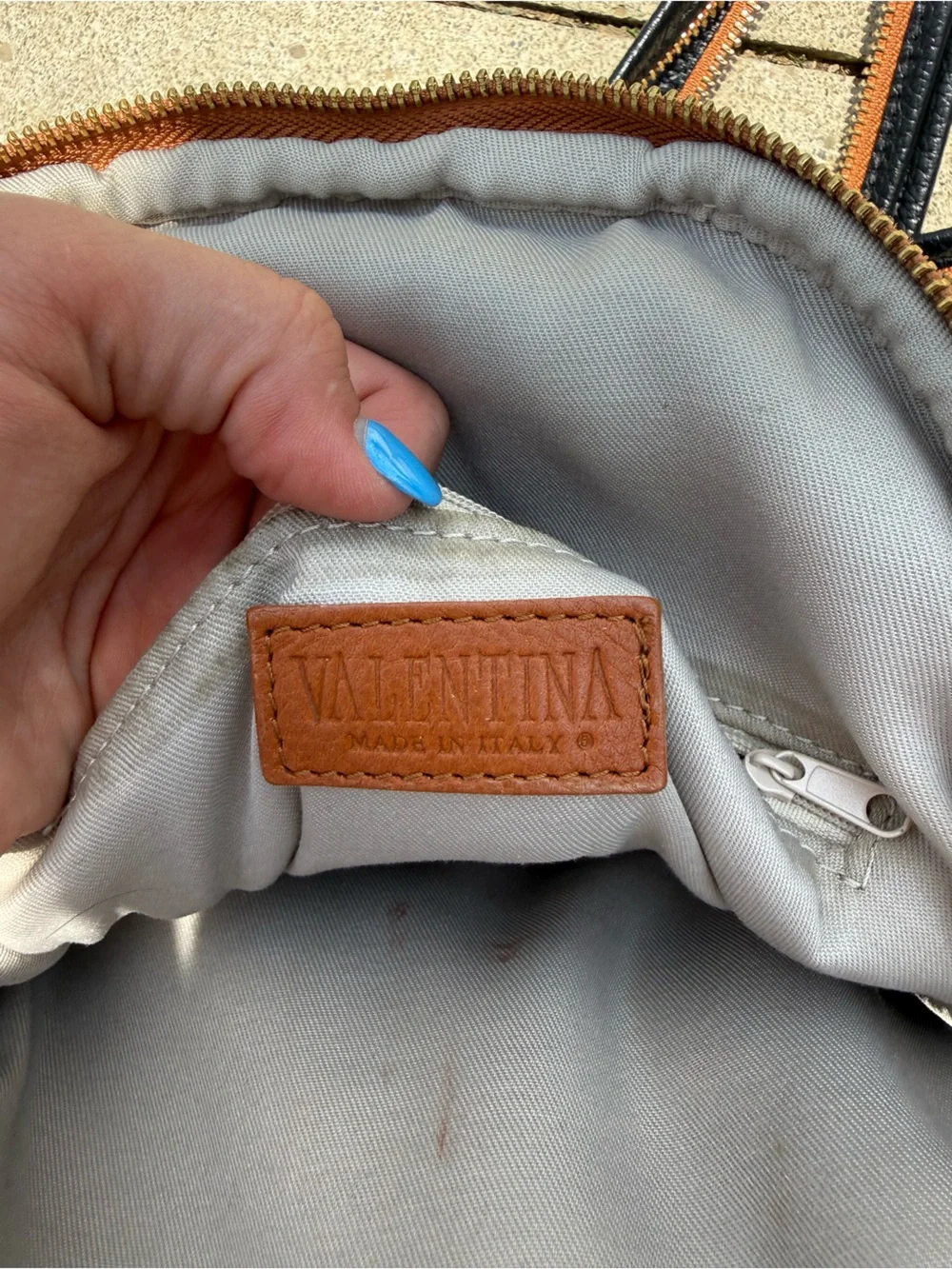 Valentina Pebbled Leather Sling Backpack/Purse